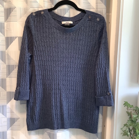 Alia 3/4 sleeve cotton blend top X-Large. - Picture 1 of 3